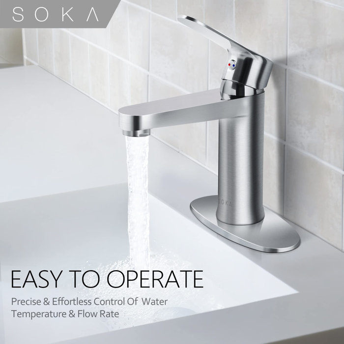 SOKA Single Hole Faucet Bathroom Faucet Wayfair